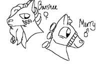 Horse doodles