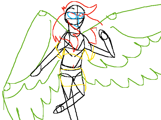 Dancing wing lady WiP