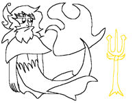Poseidon Doodle