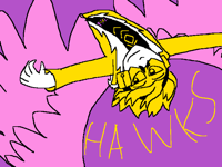 hawks doodle by memory