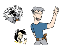 Quick coloured FMA doodles to test out the colours