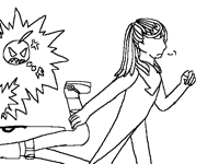 taking care of her small angry son