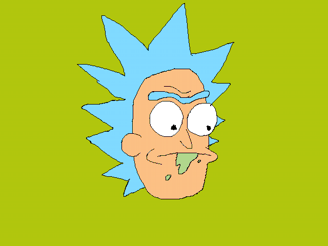 Me trying to draw Rick