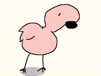 Flamingo dance animation
