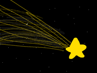 Shooting star animation