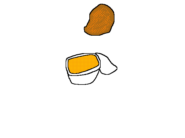Chicken nugget dip animation