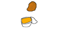 Chicken nugget dip animation