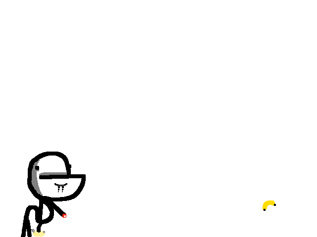 Throwing bananas
