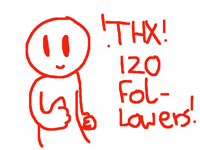 Thx for 120 FOLlowers