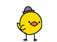 Bouncy Bowler hat Bird