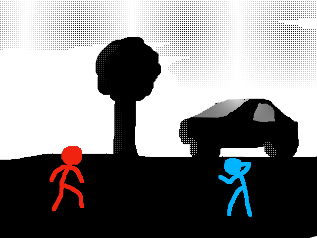 Red vs Blue (mini fight)