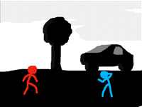 Red vs Blue (mini fight)