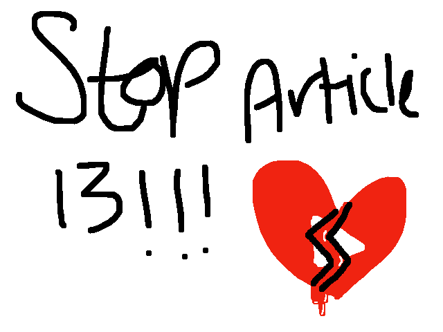 No more utube! Stop Article 13!!!
