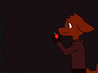 Drinking an apple