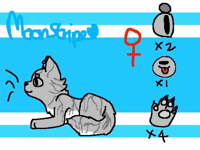 Moonstripe warrior oc reff