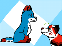Anim trade w/ @cherrybomb and @SantaWhiteWolf