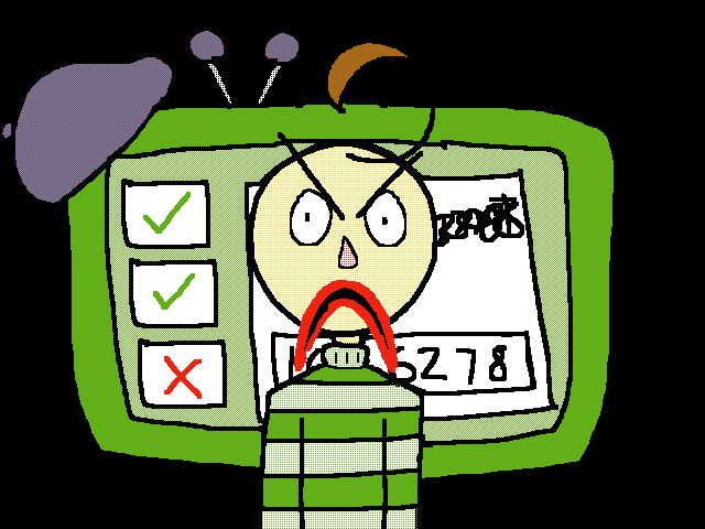 Angry baldi