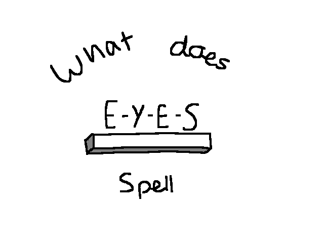 WIP idk% complete what does E-Y-E-S spell?*